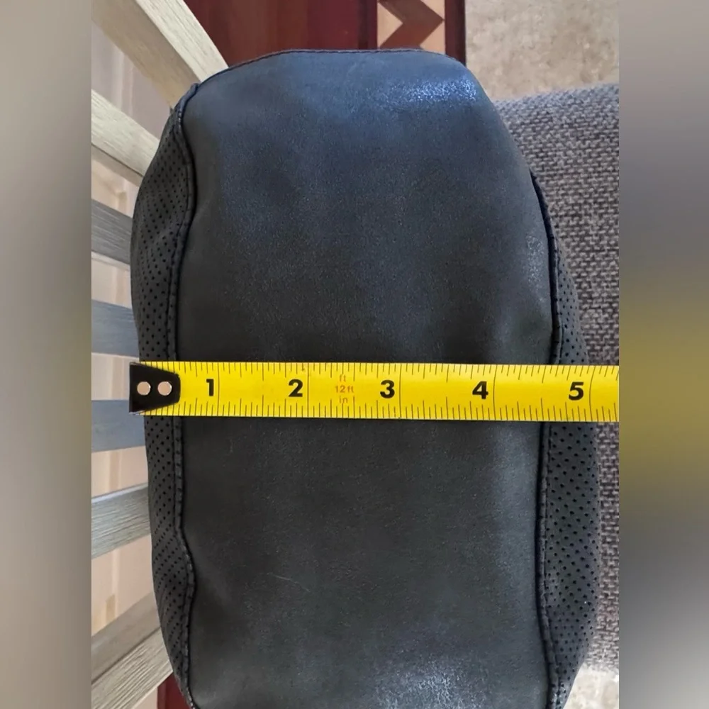 Nicole Miller New York Classic Black Hobo Bag with Gold Accents